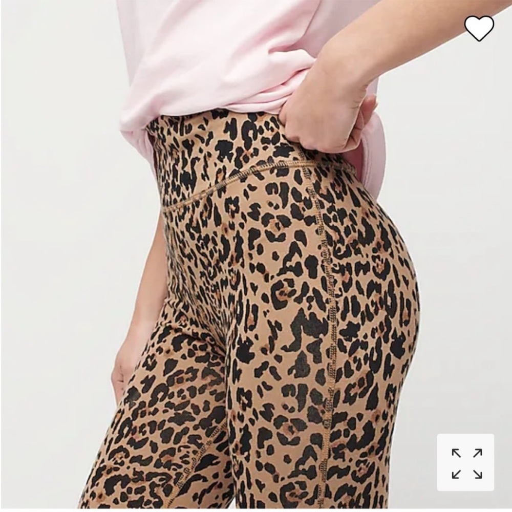 J. Crew Cheetah high rise 7/8 leggings